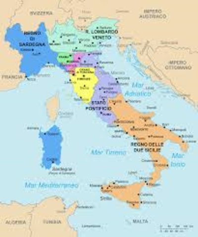 El Imperio austriaco pierde influencia sobre los estados alemanes y el norte de Italia