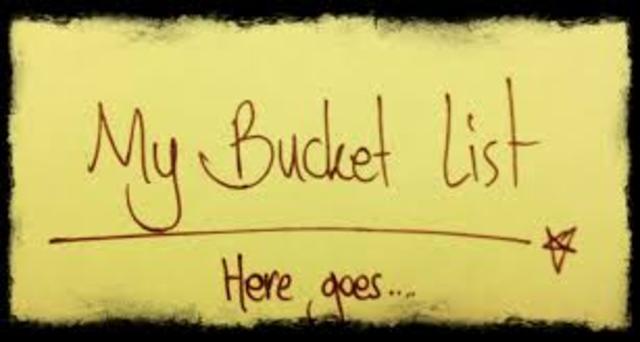 Bucket list