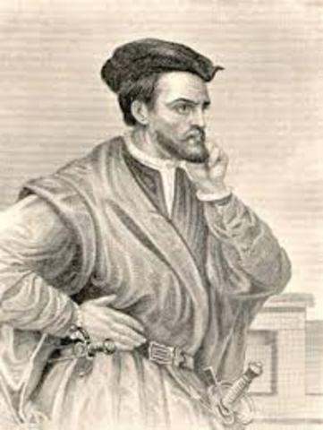 Jacques Cartier claims land in Canada