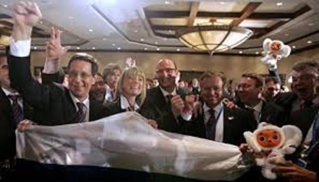 Sochi Wins the Bid for the 2014 Winter Games