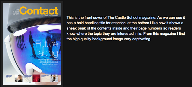 Researching my preliminary task