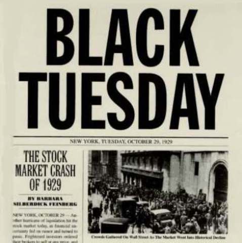 Black Tuesday Stock Market crash