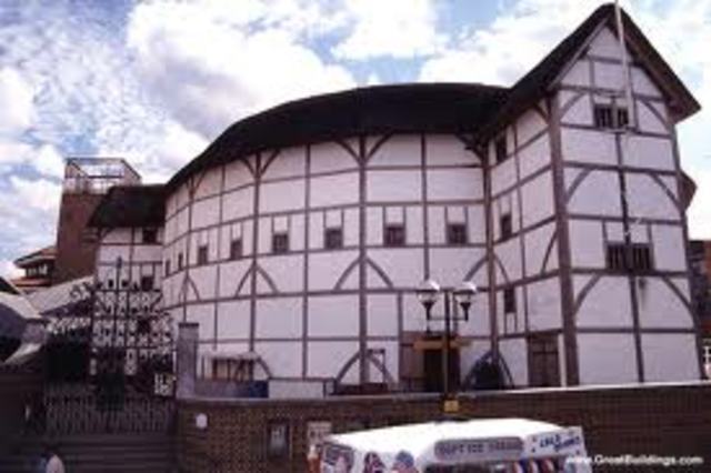 Globe Theatre is built in London