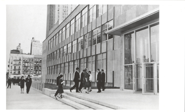 Exterior - Students Entering Fordham Law School