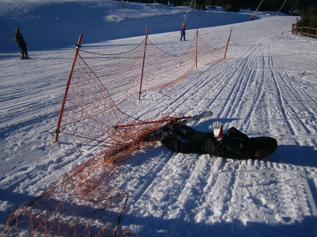 Em vaig xocar amb una xarxa i vaig tirar 8 pals.