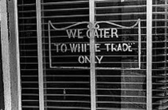 Jim Crow Laws inacted