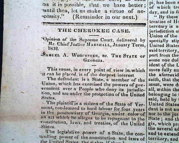 Worcester v. Georgia