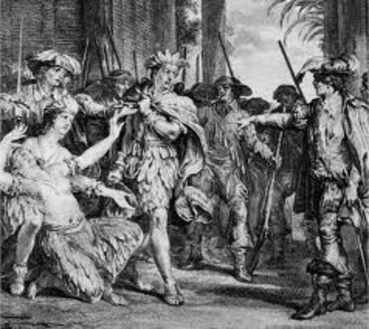 F. Pizzaro meets Atahualpa