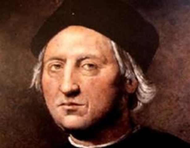 Christopher Columbus reachers the Caribbean