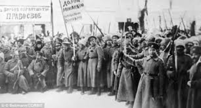 Commuists seize power in Russia