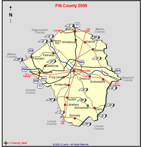 Pitt County Greenville North Carolina