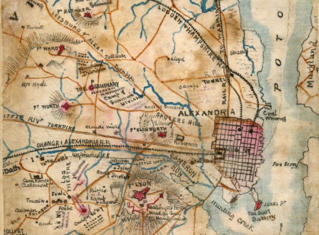 Near Alexandry march from washington