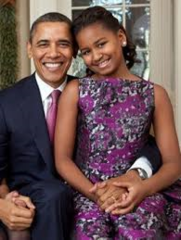 Sasha Obama was born