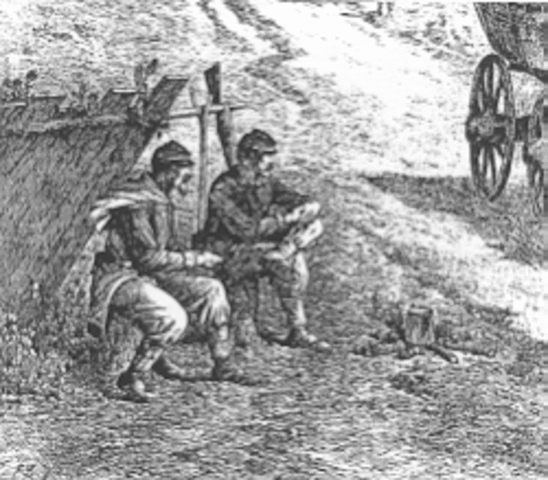 He was on Guard Duty on Christmas day, Camp Lindsey.