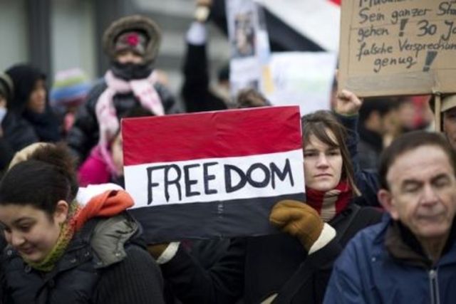 Anti- Mubarak Protests