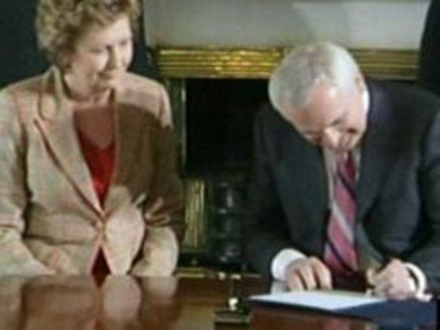 Ahern tenders resignation as Taoiseach