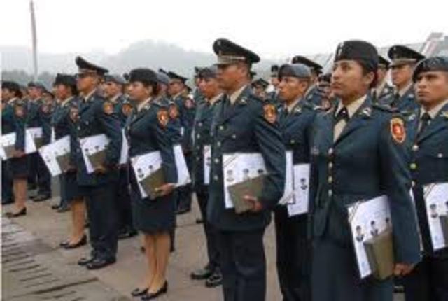 Graduación de la Esc. Mil. Enfras