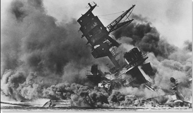8:10 AM - USS Arizona Attacked and Hit