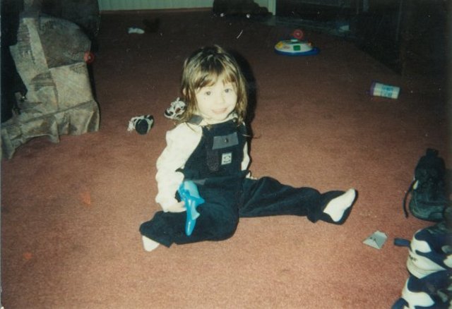 Cleaning as a "punishment" to writing on the wall with donut