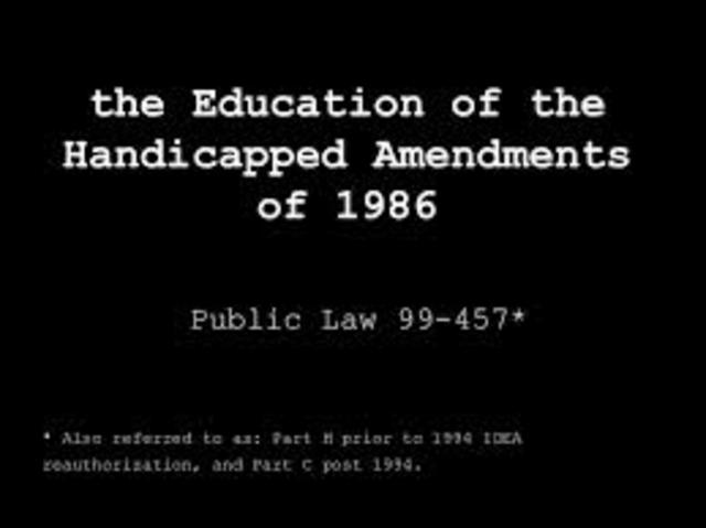 Education of the Handicapped Act Amendments of 1986
