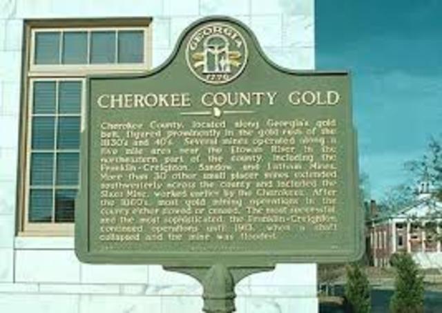 Gold on Cherokee Land