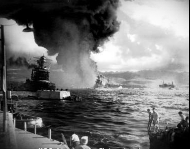 8:10AM - USS Arizona is hit
