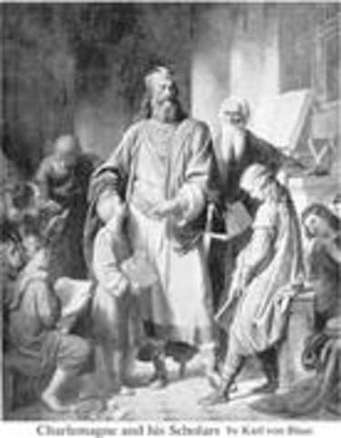 Charlemagne ruled over the Franks