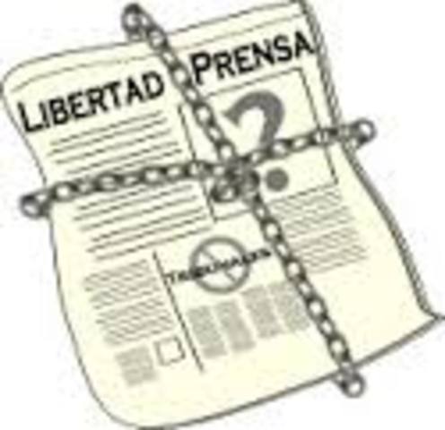Suspención de Libertad de Imprenta