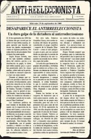 El Periodismo Antirreleccionista.