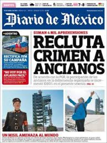 aparece el diario  de mexico