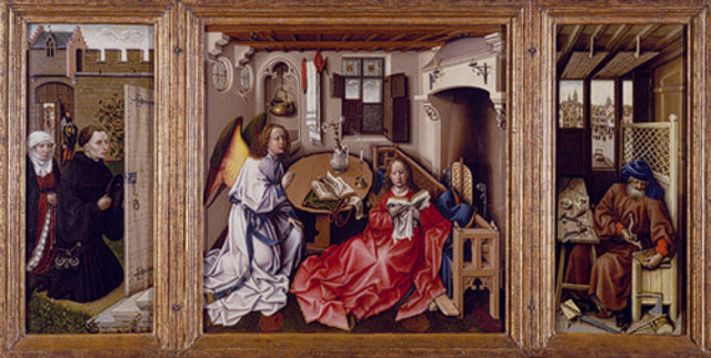 Merode Altarpiece (open)-  Early Northern