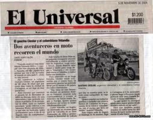 Nacimiento del periódico "El Universal"