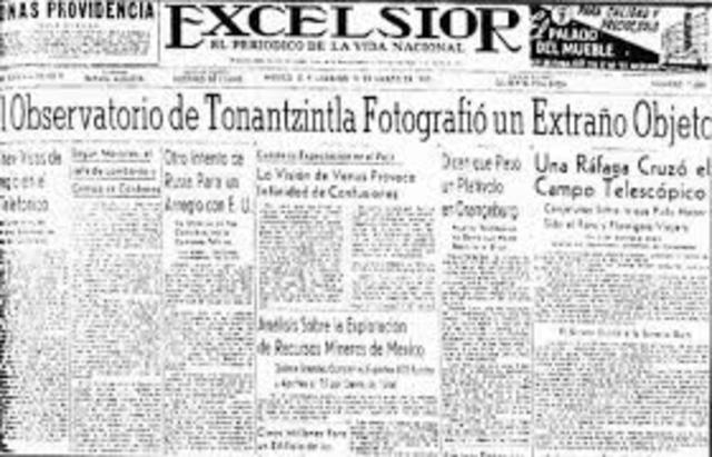 Nacimiento del periódico "El Excélsior"