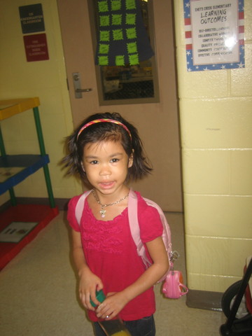 My first day of kindergarten
