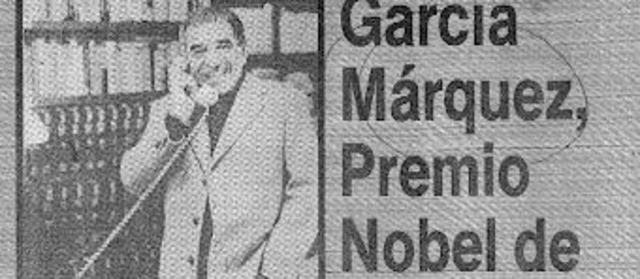 Gabriel García Márquez, Premio Nobel de Literatura.