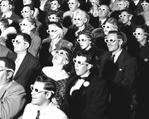 Hollywood introduces Cinerama and 3-D.