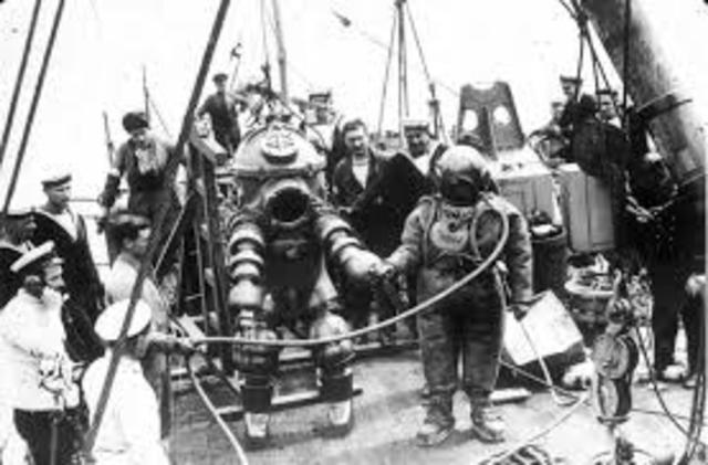 The first diving suit