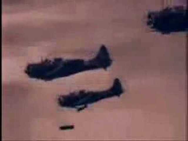 7:40 am:  Mitsuo Fuchida, The air-attrack commander, sees no aircraft carrier when he is looking down on Pearl harbor.