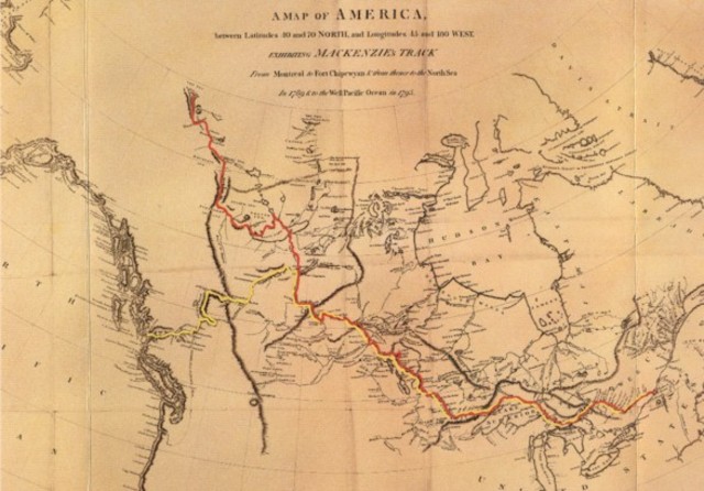 Alexander Mackenzie Crosses North America