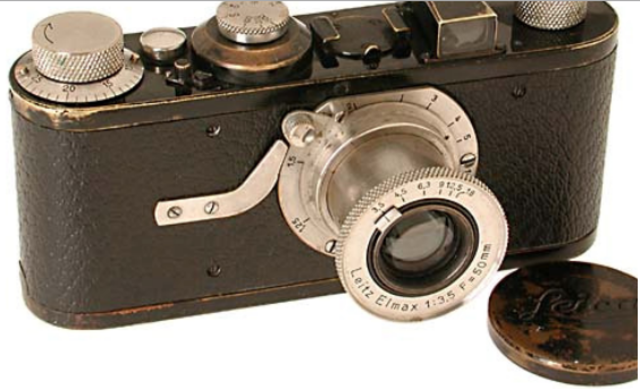The Leica camera.