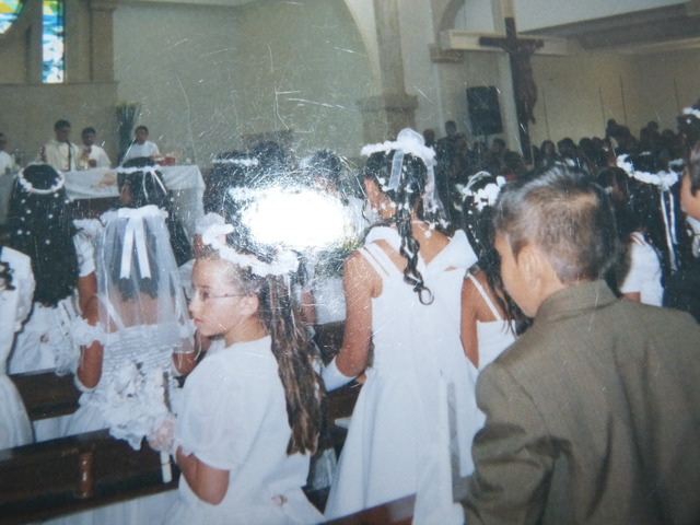 hice la primera comunión.