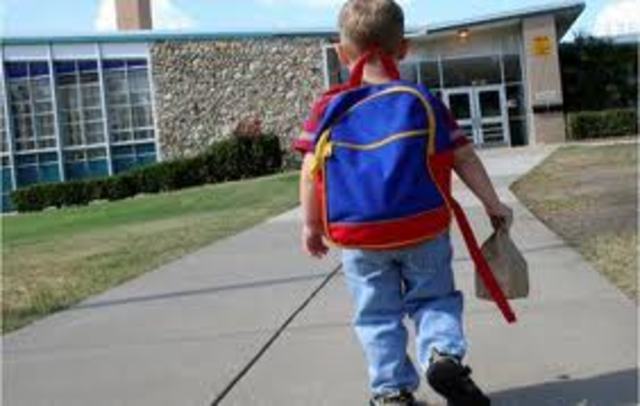 Mi primer día de escuela.