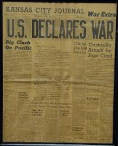 U.S. declaration of war