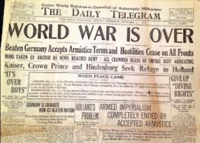 End of WWI