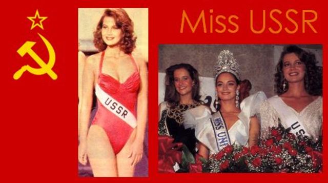 1st USSR Model in Miss Universe Pageant