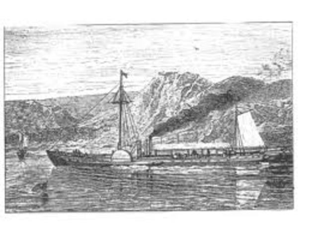 First Steam Ships cross the Atlantic