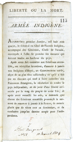 Haitian Declaration of Independence