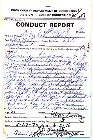 Toby Written Up for Kissing