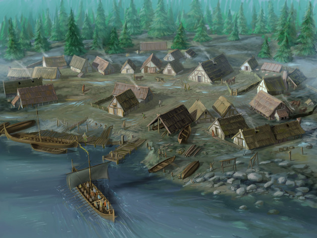 Vikings settle in Greenland.