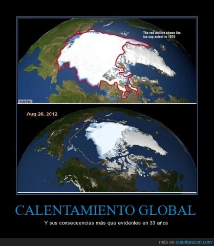 Polo norte se deslíe